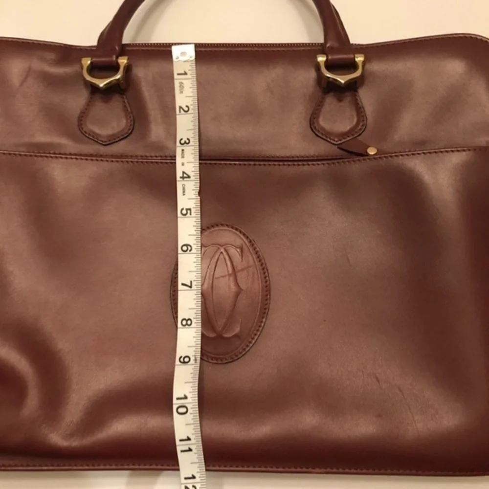 Cartier authentic leather briefcase